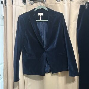 Laundry By Shelli Segal Women's Navy Velvet Blazer. 14T